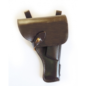 Кобура для пистолета Токарева (ТТ) штатная закрытая поясная из натуральной кожи